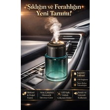 FaroxTech 140 ml Akıllı Araç ve Ev Kokusu Difüzörü - Yıldız Projeksiyonlu Nano Buharlı Koku Makinesi