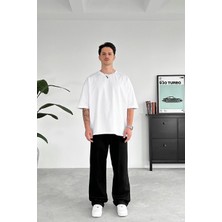 Beyaz Cozy Basic Oversize Tişört