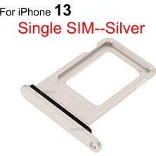 Genos Iphone 13 Uyumlu Sim Kart Takma Demiri Sim Çekmecesi Beyaz (Gümüş) Renk