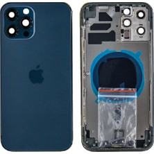 Genos Apple Iphone 12 Pro Max Uyumlu Kasa Boş Mavi