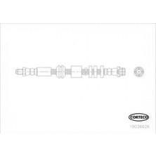 CORTECO Mtxdpn Fren Hortumu On Land Rover Freelander Ii L359 06-14
