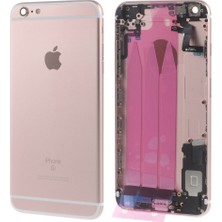 Genos Iphone 6s Plus Uyumlu Dolu Kasa Rose Gold(Bakır Renk) Şarj Soketi+On Off Flex+Ses Flex Üstünde