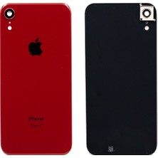 Genos Iphone Xr Uyumlu Arka Cam Kapak Kırmızı Renk