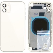 Genos Iphone 11 Uyumlu Boş Kasa Beyaz Renk