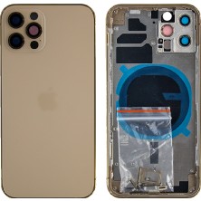 Genos Apple Iphone 12 Pro Uyumlu Kasa Boş Gold Altın