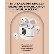 Zenvia Kulakiçi Bluetooth Kulaklık V5.3 – 4’lü Set, Dijital Ekranlı, Gürültü Engelleme Zn