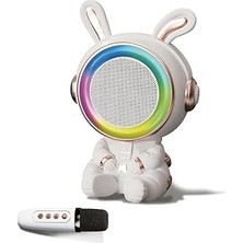 SanalAMCA Store Sunix 20W 2400 Mah Karaoke Mikrofonlu Ledli Bluetooth Hoparlör BTS-252