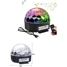 Zenvia LED Işık Disko Topu Bluetooth Hoparlörlü USB Müzik Çalar Kumandalı ZNV2025