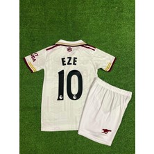 Alaturka Mix Arsenal 2025/26 Yeni Sezon Eze Deplasman Çocuk Forması (Beyaz)