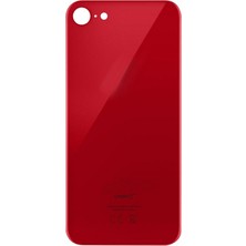 Genos iPhone 8 Uyumlu Geniş Kamera Delikli Batarya Kapağı (Kırmızı) (SN807918)