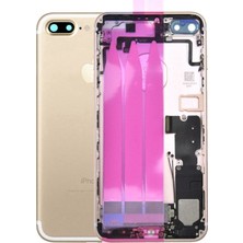 Genos Apple Iphone 7 Plus Uyumlu Kasa Dolu Gold Altın