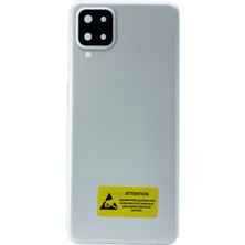 Genos Samsung Galaxy A12 Uyumlu Batarya Kapağı (Beyaz) (SN808208)