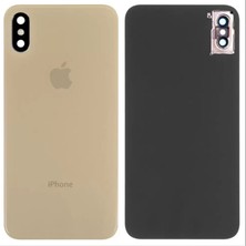 Genos Iphone Xs Max Uyumlu Arka Cam Kapak Gold (Altın) Renk