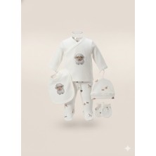 Yenidoğan 5'li Kuzu Figürlü Hastaneçıkışı Zıbın Seti