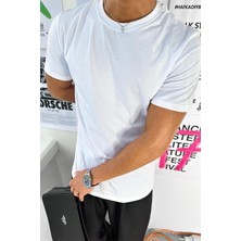 Optik Beyaz Basic Premium Regular Fit Tişört