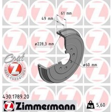 Zimmermann Mtxdpn Arka Kampana Corsa D 07 Corsa E 14 Adam 13 Punto-Grande Punto 05 274X228X61X48X4DL 14 Inç 51901444-51901443-55703043