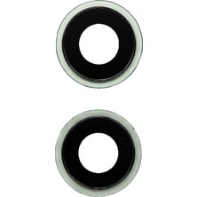 Genos Apple Iphone 12 Mini Kamera Camı Yeşil (Çerçeveli)