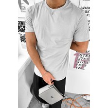 Gri Basic Premium Regular Fit Tişört