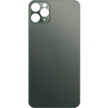 Genos iPhone 11 Pro Uyumlu Geniş Kamera Delikli Batarya Kapağı (Yeşil) (SN808401)