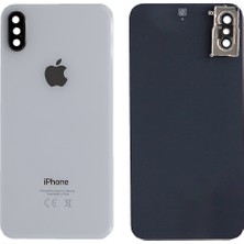 Genos Apple Iphone Xs Uyumlu Arka Kapak Kamera Camlı Beyaz