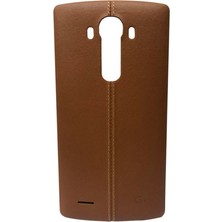 Genos Lg H815 G4 Uyumlu Arka Kapak Deri Brown