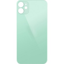 Genos iPhone 11 Uyumlu Geniş Kamera Delikli Batarya Kapağı (Yeşil) (SN808088)