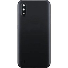 Genos Samsung Galaxy A01 Uyumlu Batarya Kapağı (Siyah) (SN808199)