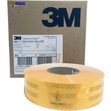 3m 983 Sarı Petekli Reflektif Şerit Bant 55 mm x 50 mt