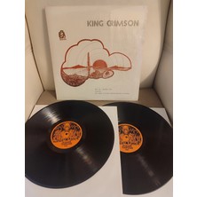 Plakperest Kıng Crımson  -Texas Arlington Hall - Nadir 1975 Usa Basım - 2 Lp Unofficial Release Plaklar 2.el