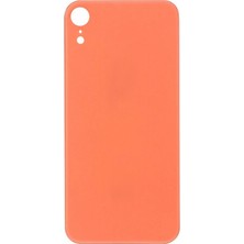 Genos iPhone Xr Uyumlu Geniş Kamera Delikli Batarya Kapağı (Pembe) (SN807920)