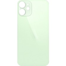 Genos iPhone 12 Mini Uyumlu Geniş Kamera Delikli Batarya Kapağı (Yeşil) (SN808458)