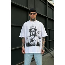 Beyaz H89 Oversize Tişört