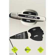 Kocamın Tasarımı Opel Zafira Life Karbon Desenli Kapı Içi Kolları Koruma Folyo Seti – 8 Parça Şık Dekoratif Ürün