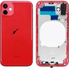 Genos Iphone 11 Uyumlu Boş Kasa Kırmızı Renk