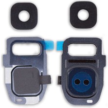 Genos Samsung G935 S7 Edge Kamera Camı Siyah (Tek Cam)