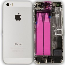 Genos Apple Iphone 5s Uyumlu Kasa Dolu Beyaz