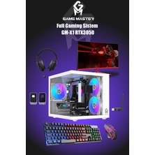 GM Game Master Gm-X1 Hazır Full Gaming Pc Set R5 5500 16GB Ram 512GB M.2 RTX3050 27" 165Hz Fhd Oyuncu Monitör
