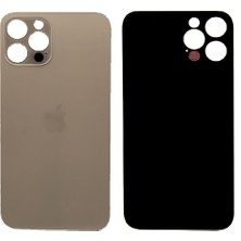 Genos Iphone 12 Pro Uyumlu Arka Cam Kapak Gold (Altın) Renk