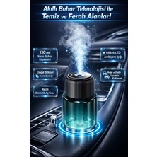 FaroxTech 130 ml Akıllı Araç ve Ev Kokusu Difüzörü - Yıldız Projeksiyonlu Nano Buharlı Koku Makinesi