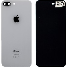Genos Apple Iphone 8 Plus Uyumlu Beyaz Arka Kapak Kamera Camlı Yedek Parça