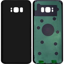 Genos Samsung Galaxy G955 S8 Plus Uyumlu Batarya Kapağı (Siyah) (SN807964)