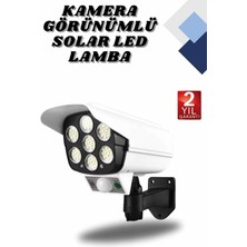 HERŞEYBURDAMODA Kamera Görünümlü LED Lamba Dönebilen Bahçe Aydınlatması Duvar Lambası