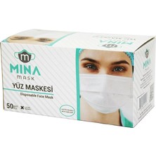 Calperia 50PCS Beyaz Cerrahi Yüz Maskesi (5047)