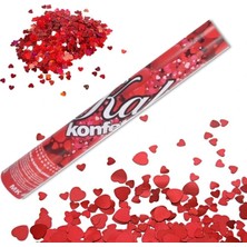 Calperia Konfeti Güllü Kalpli 30CM. (5047)