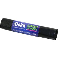 Calperia 180 Adet FLOREX-619 Dökk Eco Jumbo Çift Yönlü  20PCS 80X110CM Çöp Torbası 9X20=180 (5047)