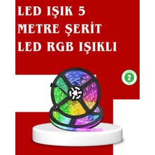 Epilons 5 Metre Kumandalı Rgb Şerit Led Aydınlatma