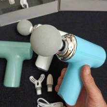 Calperia Masaj Tabancası Darbeli Titreşimli 4 Başlıklı Profesyonel Şarjlı Mini Masaj Aleti (5047)