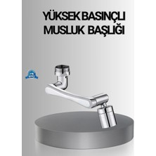 Epilons 1080° Dönebilen Musluk Başlığı Robotik Kol Havalandırıcı Çok Yönlü Su Yönlendirme