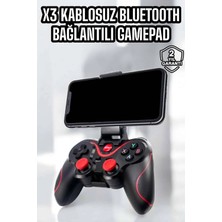 HERŞEYBURDAMODA X3 Gamepad Oyun Kolu Bluetooth Bağlantılı Gamestick Android Uyumlu