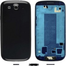 Genos Samsung Galaxy I9300 S3 Uyumlu Dolu Kasa (Siyah) (SN807715)